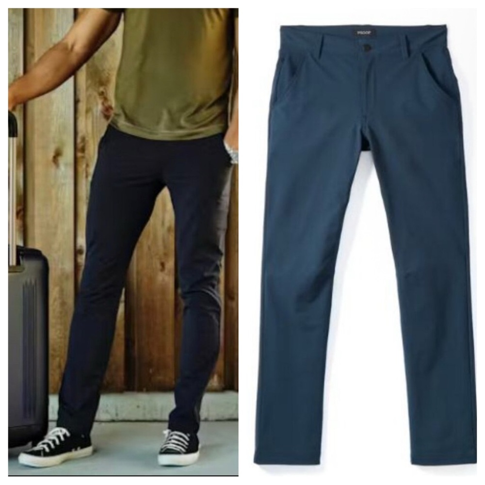 Proof Men's Navy Blue Slim Kyoto Pants Size 30 - 54282